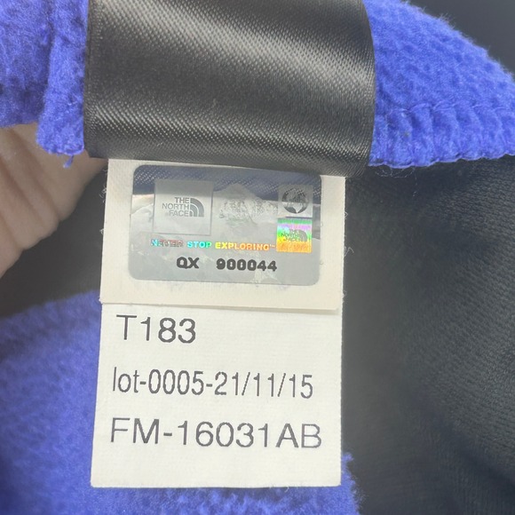 The North Face Women's Full Zip Fleece Lightweight Jacket Blue Medium - Picture 8 of 8